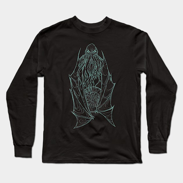 Cthulhu Long Sleeve T-Shirt by Bríg